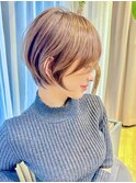 30代40代50代耳かけショート前髪なしハンサムショートカット