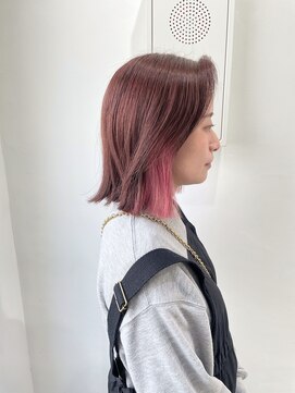 ミュー(Mu) インナーカラー　ピンクベージュ　ピンク