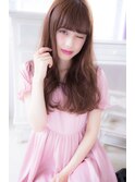 アンジュヘアー　シースルーバングの無造作　アンニュイカール
