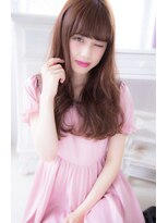 アンジュ ヘアー(Ange hair)&nbsp;アンジュヘアー　シースルーバングの無造作　アンニュイカール