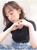 ストレートミニボブ_ネイビーカラーフレンチボブ_55948