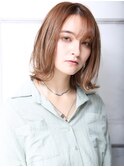 大人可愛い20代30代40代小顔ペールベージュ カールB5