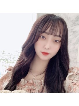 ブルーモスク トウキョウ(TOKYO) 小顔見せオルチャンヘア/ラベージュ/チークバングくびれ カール