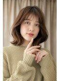 カーキベージュくせ毛風抜け感くびれヘアY北浦和30代40代50代