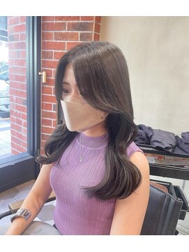 シェノン 梅田(CHAINON) 小顔カット×グレージュカラー×レイヤーカット