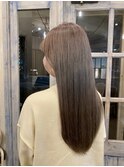 透け感◎グレージュカラー