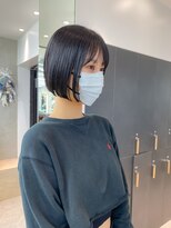 ロンドシエル 横浜(Lond ciel)&nbsp;黒髪でも可愛い前下がりボブ【久保田夢美】横浜韓国モード