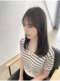 髪質改善カラー×オリーブグレージュ