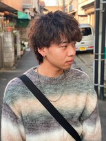 スウェル 船橋店(Swell)&nbsp;ハイライト/マッシュパーマ/ウルフ/アッシュブラック