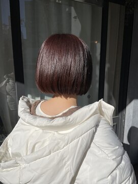 ナンバー ジルバ 立川(N° jillva) ミニボブ×ピンクブラウン