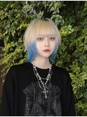 デザインカラー×ショートウルフ