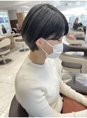 黒髪でもかわいいショートボブ
