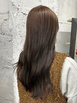 リア(riah) 透明感カラー/ミルクティーアッシュベージュ/セミロング