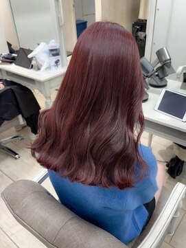 シーン(seen) ★ブリーチなしカラーピンクブラウンエアリーロング★