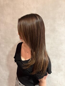 ヘアースペースブルームエア HAIR SPACE BLOOM Ea 【ハイライトで素敵に】透明感アッシュベージュ