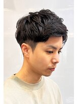 銀座マツナガ 浅草店&nbsp;アイロン ナチュラル パーマ アップバング ツーブロ