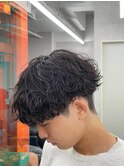 波巻きスパイラルパーマツイストスパイラルパーマ韓国マッシュ