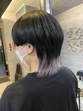 ブレイブ ヘアデザイン(BRaeVE hair design) ウルフヘア/インナーカラー(ラベンダーシルバー)