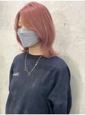 パールピンクレイヤーボブ