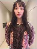 レイヤーカット/ロング/ダークブラウン