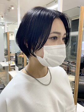 クラップス オル 金沢八景(CLAPS Ore) 大人マッシュショート丸みショート黒髪ショートベリーショート