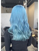 シエンゴールド(CIEN gold)&nbsp;水色カラー/ライトブルー/寒色カラー#浜松駅#カラー#ブリーチ