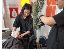 ヘアーサロン ソルト(hair salon SALT)の雰囲気（美容師さん向けのヘアケア動画を依頼があり東京から収録）
