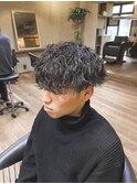 沖縄メンズ波巻きパーマ