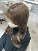 オリーブベージュ ブリーチなし くびれ巻き