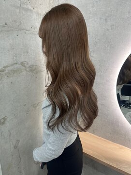 ティント 梅田(tint) 【Yui】艶髪/オリーブグレージュ(大阪梅田/ダブルカラー)