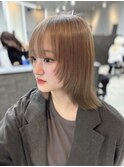 10代／20代/ボブレイヤー/ミルクティーベージュ　　かじ