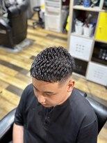 バーバーブロス(BAR BER bro's)&nbsp;濡れパンクロップ/浦安／アイロンパーマ/メンズパーマ/フェード