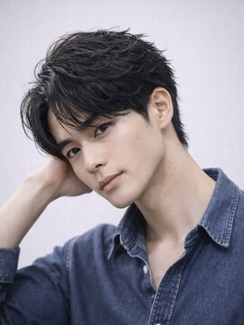 ハレ ヘアサロン(Hale hair salon) Hale刈り上げセンターパートニュアンスパーマフェザーパーマ原宿