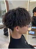 シャドウパーマ×マッシュ