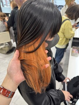 ジーナ 大宮(Zina) レディース/インナーカラー/オレンジ 目黒