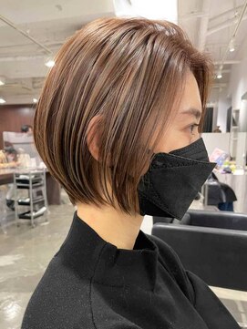 エリマバイフィフス 調布(elima by fifth) 調布ウルフショートヘア顔周りレイヤーカット大人ショートボブ◆