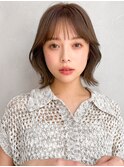 セミディ前髪似合わせカット小顔カットモテ髪デジタルパーマ