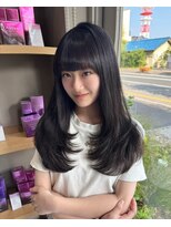 ルトワフクロマチ(Lutowa Fukuromachi) ダークパープル/ナチュラルショート/ミルクブラウン/夏/広島袋町