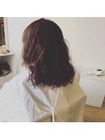 カタチヘアー(HAIR)&nbsp;。。。。。素直。。。ミディアムパーマのカタチ。。。