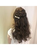 【下北沢＊I'll b hair＊】編み込み&ねじり編みハーフアップ