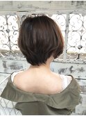 センシュアルショート・アッシュブラウン・小顔〈深味信也〉