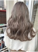 【大人気外国人風カラー】ミルクティーラベンダー×ケアブリーチ