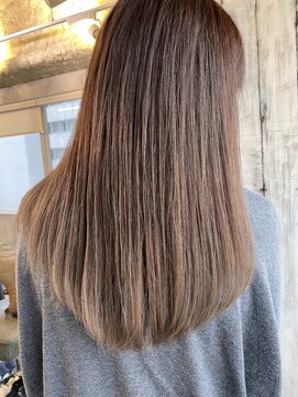 ニコ(nico...) 前回のバレイヤージュにカラー