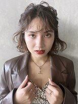 アイティー バイ アルバム 浦和店(IT by ALBUM) ボブアレンジ_ショコラベージュボブルフベビーバング_8971