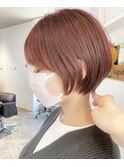 ゆったりショート チェリーブラウン