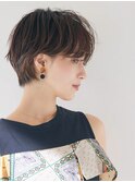 大人ガーリー/透明感カラー/大人ショート/大人ボブ