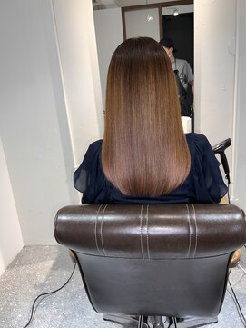 アールサロン 名駅(Rr SALON) 艶髪ミディアムブラウン