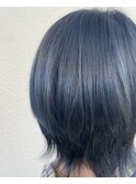 ネイビーショートウルフ