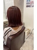切りっぱなし×カシスカラー☆