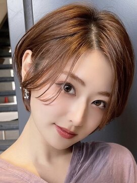 ロンドブルーム 天神大名店(Lond Bloom) ミルクティベージュカラーミニボブ大人ショートボブショート